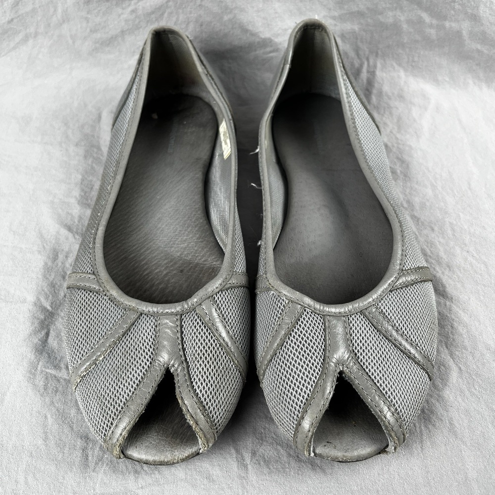 PATAGONIA Maha Breathe Ballet Flats‎ Womens US 8 UK 6 Feather Grey Peep Sable